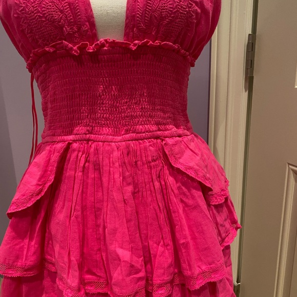 Loveshackfancy pink halter dress - Picture 2 of 5